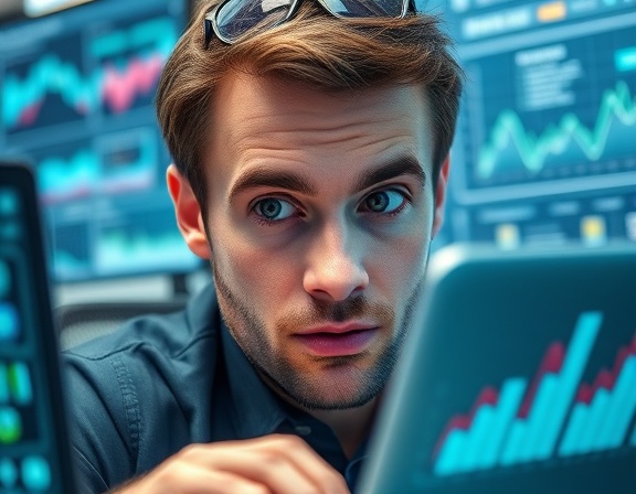 innovative content analytics, curious gaze, interpreting data, photorealistic, high-tech workspace with multiple devices, highly detailed, animated graphs, 8K resolution, cool colors, soft diffused lighting, shot with a macro lens.