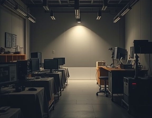 in-depth market gap, resolved, solving economic puzzles, photorealistic, in a minimalist studio filled with digital tech, highly detailed, innovation in progress, muted earthy colors, ambient mood lighting, shot with a 28mm lens.